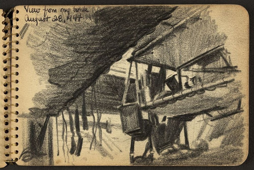 512x342 From The Sketchbook Of A World War 2 Soldier Alk3r - World War 2 Sketches