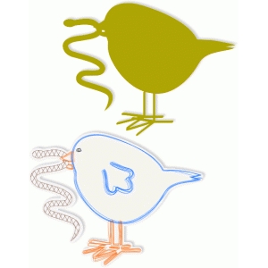 300x300 Silhouette Design Store - Worm Sketch