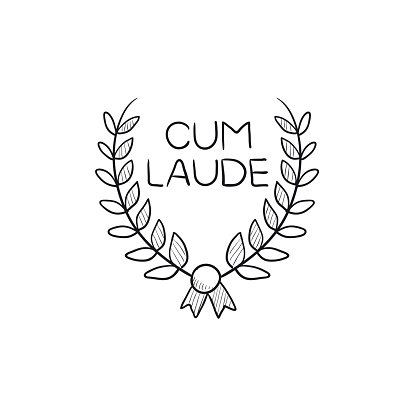 416x416 Laurel Wreath Sketch Premium Clipart - Wreath Sketch