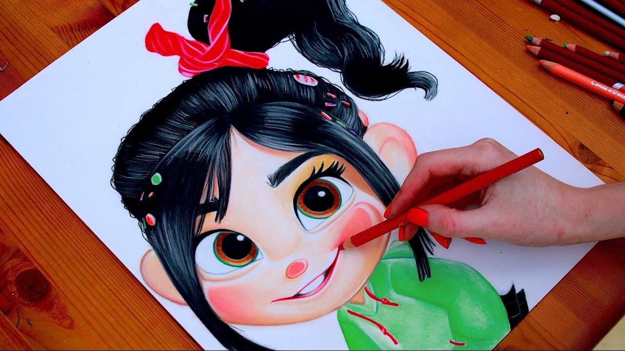 1280x720 Vanellope Von Schweetz Drawing Wreck It Ralph - Wreck It Ralph Sketch