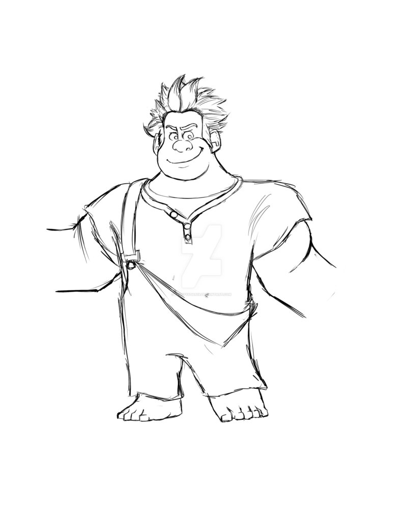 792x1008 Wreck It Ralph - Wreck It Ralph Sketch