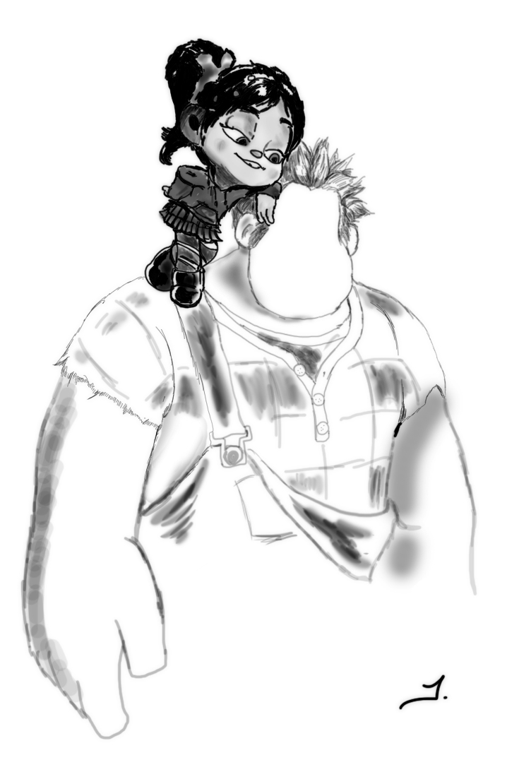 718x1076 Wreck It Ralph Sketch By Jeremyhovan81 - Wreck It Ralph Sketch