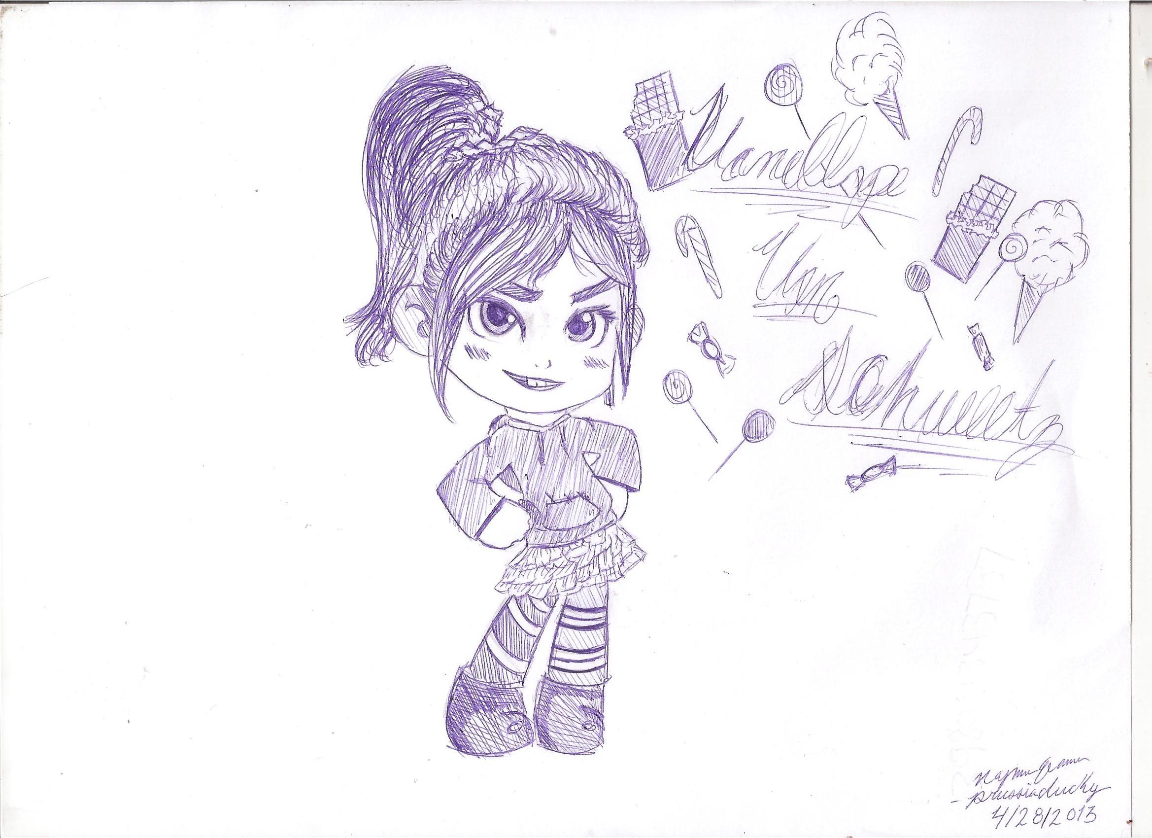 2338x1700 Wreck It Ralph Images Vanellope Sketch~ Hd Wallpaper And - Wreck It Ralph Sketch