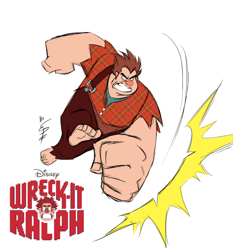 940x1000 Wreck It Ralph Sketch By Eltonpot - Wreck It Ralph Sketch