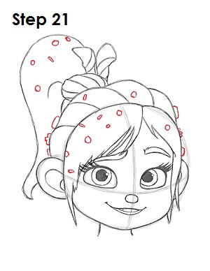 300x388 How To Draw Vanellope - Wreck It Ralph Sketch