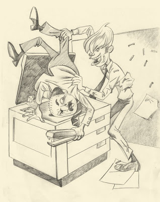 318x400 Sketches And Paintings Posting Some Office Wrestling Images - Wrestling Sketches