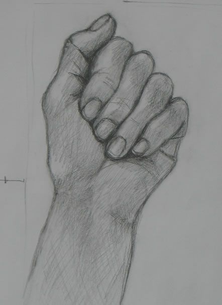 442x606 Hand Drawing Tutorial - Wrist Sketch