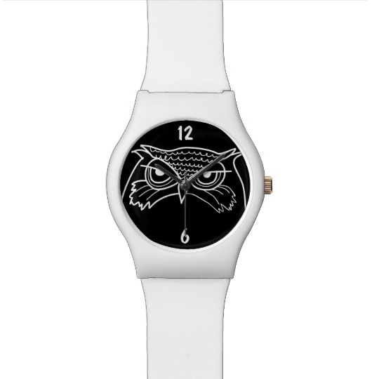 540x540 Owl Angry Artistic Sketch Cool Minimalist Unique Wristwatch - Wrist Watch Sketch