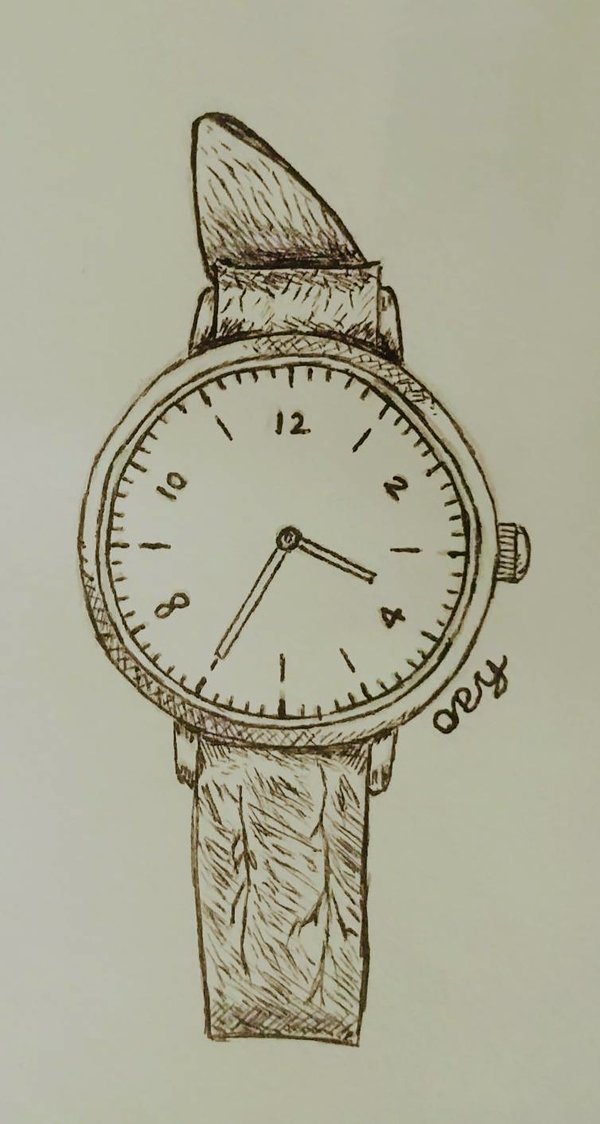 600x1124 Wrist Watch Sketch By Owenparker - Wrist Watch Sketch