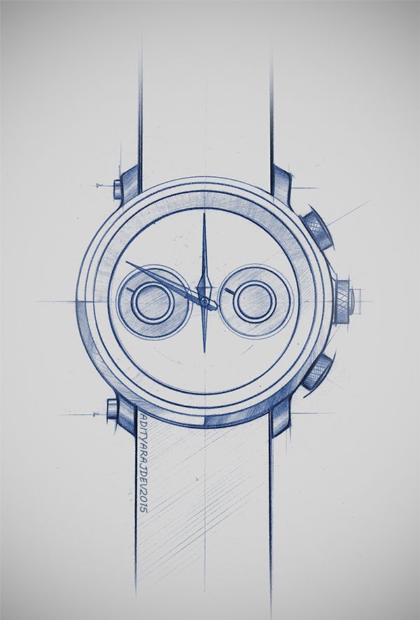 600x886 Wrist Watch Doodles Amp Renders On Behance Sketching Ideas - Wrist Watch Sketch