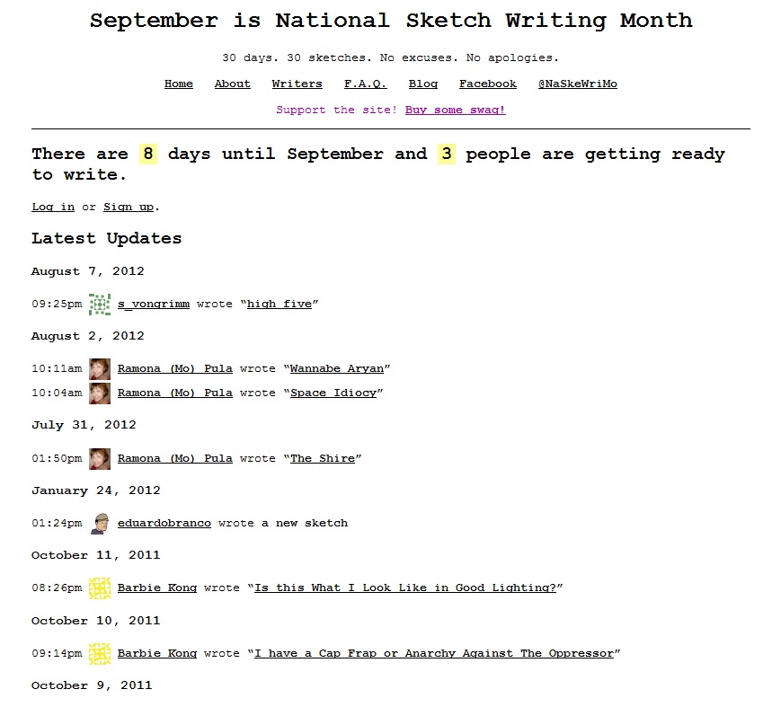 849x787 National Sketch Writing Month Dallas Comedy House - Writing Comedy Sketches