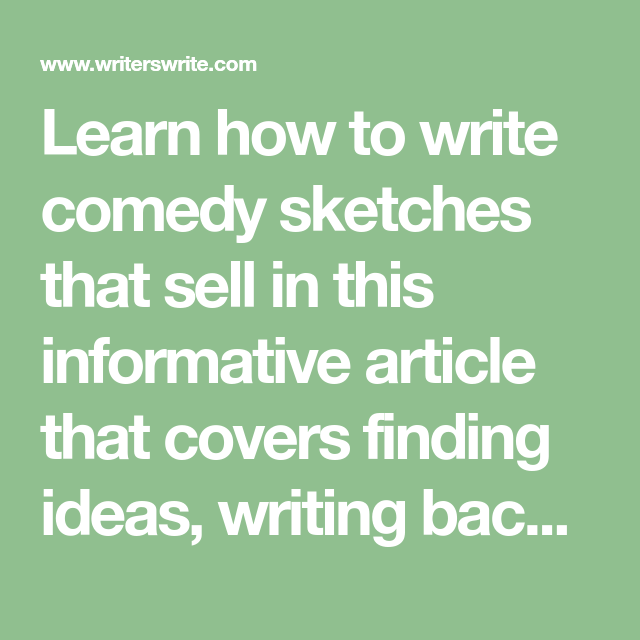640x640 Writing Comedy Sketches That Sell Comedy Sketch - Writing Comedy Sketches