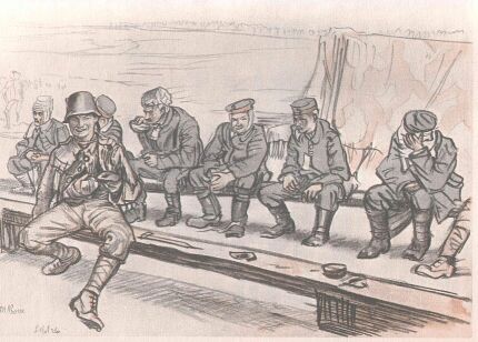 430x308 The Happy Warrior Ww1 Sketches Of Muirhead Bone Medical Front Wwi - Ww1 Sketches