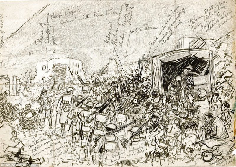 800x566 Those Amazing Sketches From Wwi, Drawn By The Illustrator Of - Ww1 Sketches