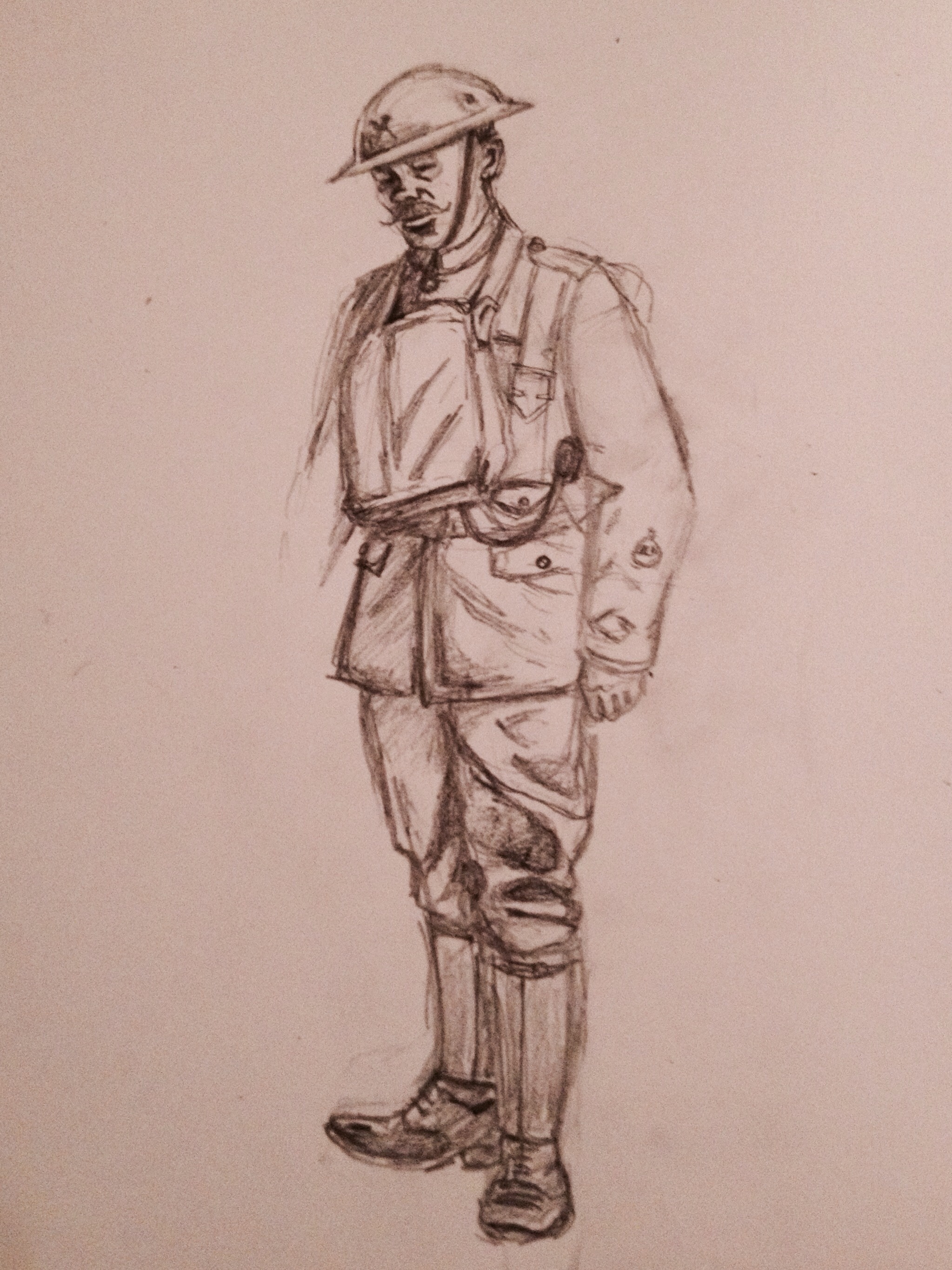 2047x2729 Ww1 British Warrent Officer Tim 1966 - Ww1 Sketches