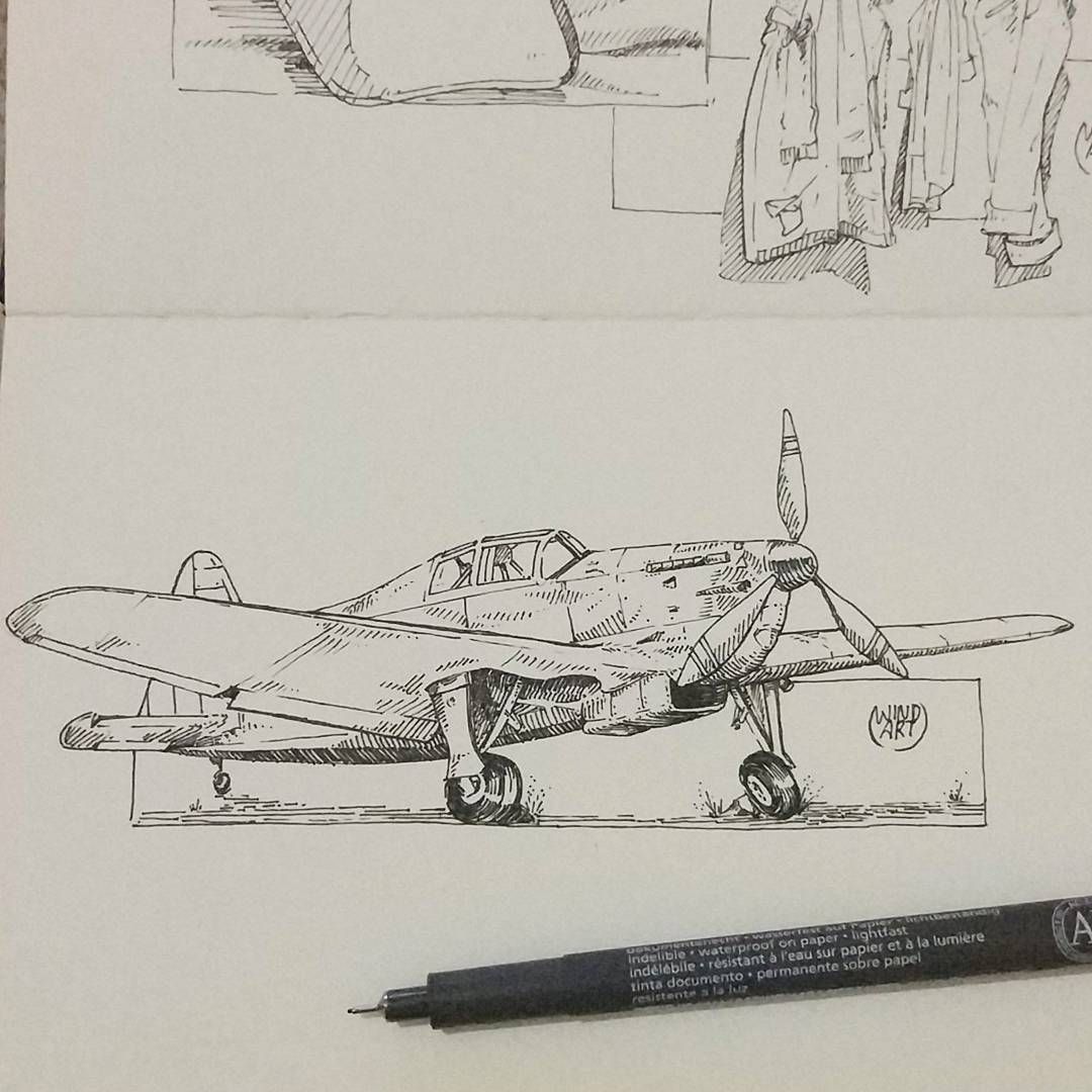 1080x1080 63 Likes, 1 Comments - Ww2 Plane Sketch