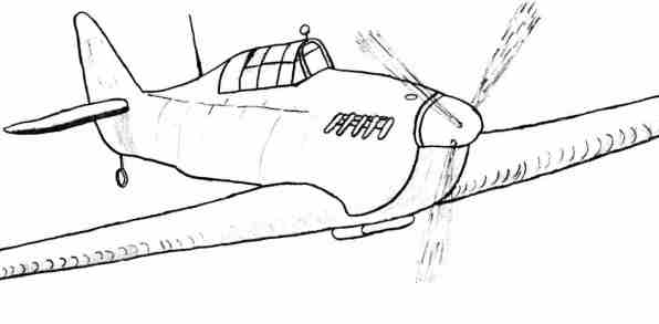 596x293 Original Airplane Sketch - Ww2 Plane Sketch