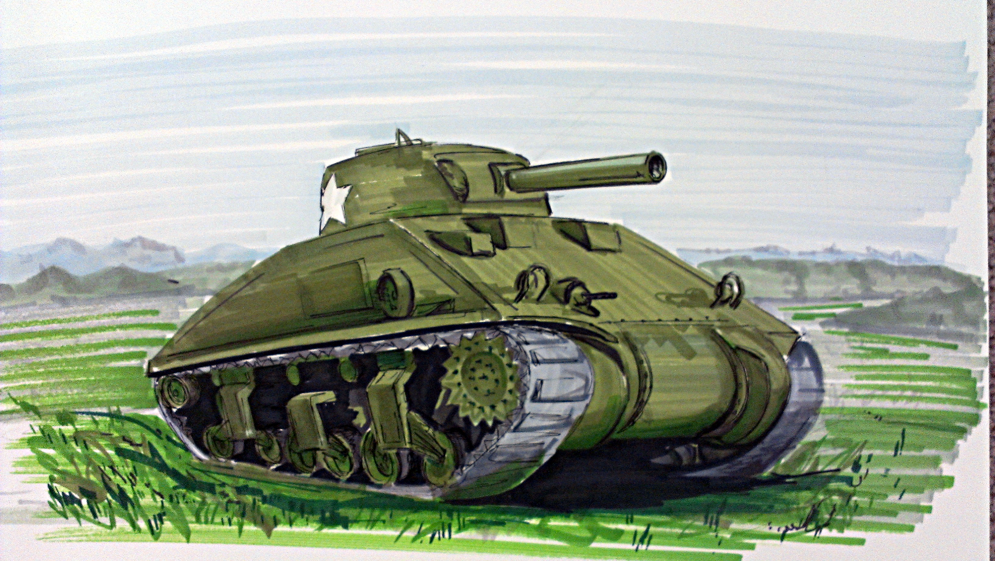 3264x1840 Ww2 Infamous Jims Auto Art - Ww2 Sketches