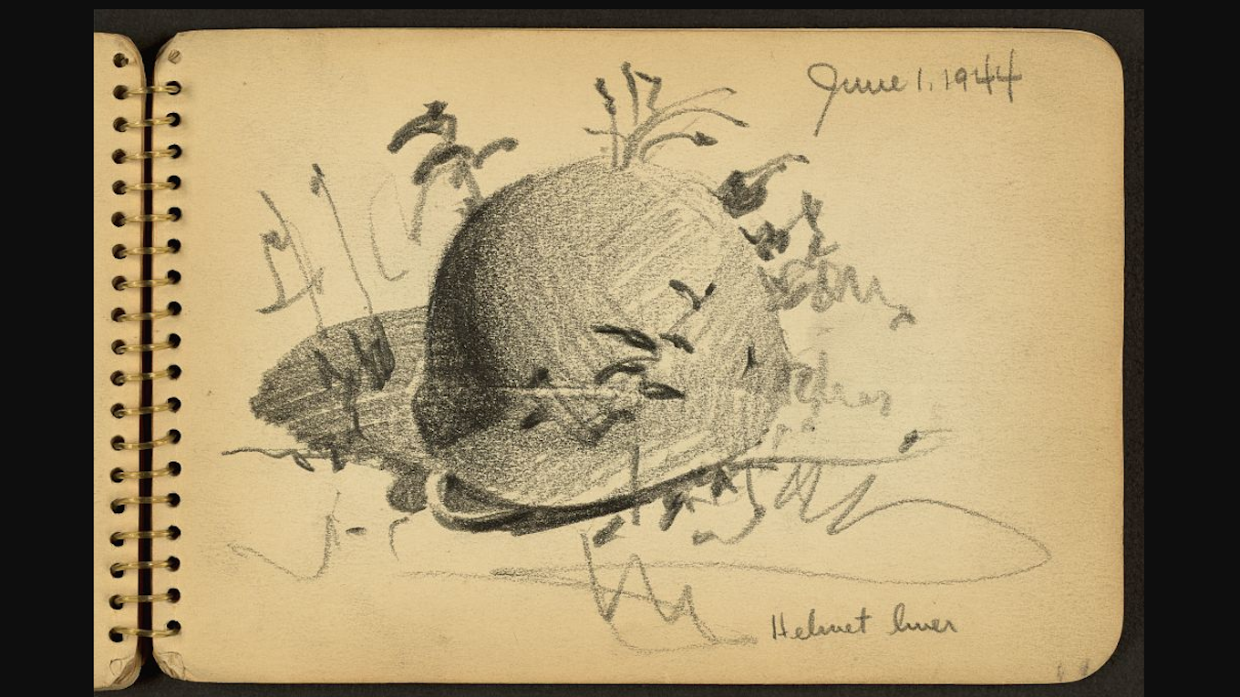1360x765 Look Inside The Sketchbook Of A World War Ii Soldier Mental Floss - Ww2 Soldier Sketch