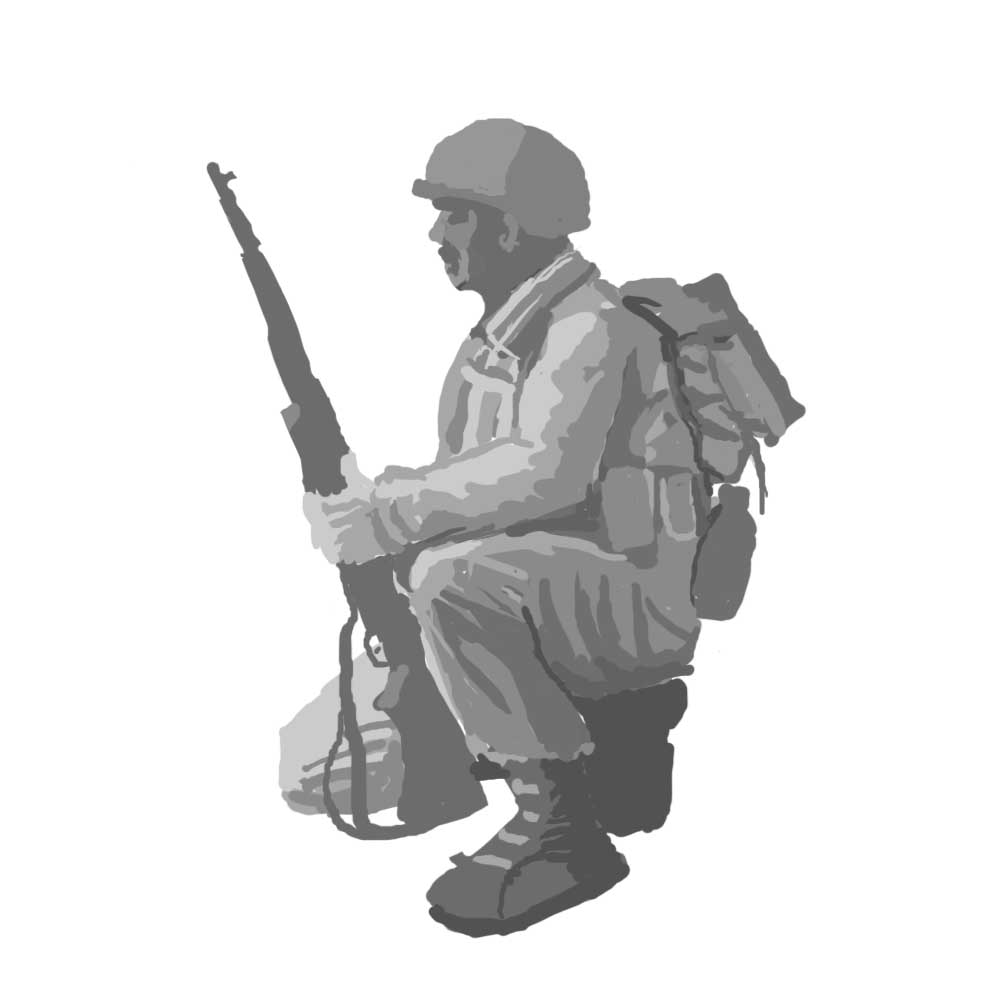 1000x1000 Ww2 Soldier - Ww2 Soldier Sketch