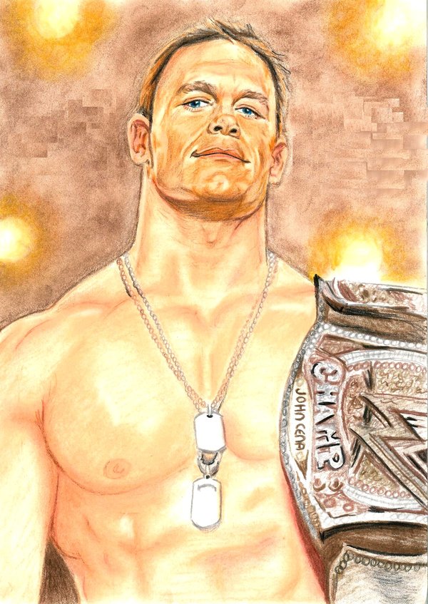 600x847 John Cena By Merisha - Wwe John Cena Sketch