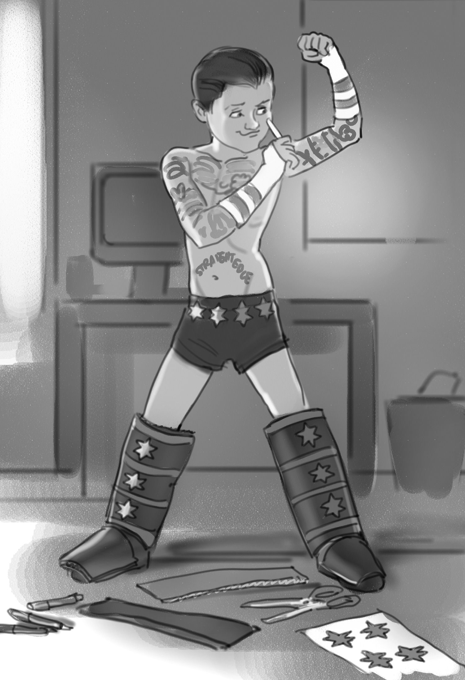 1500x2196 V1tal - Wwe John Cena Sketch