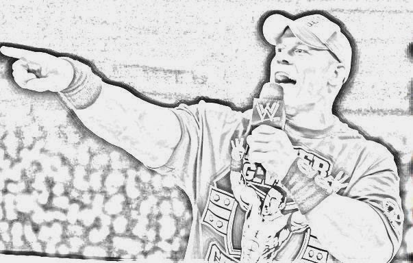 603x384 All Blu Ray Wallpapers John Cena Paintings`sketches 2014 - Wwe John Cena Sketch