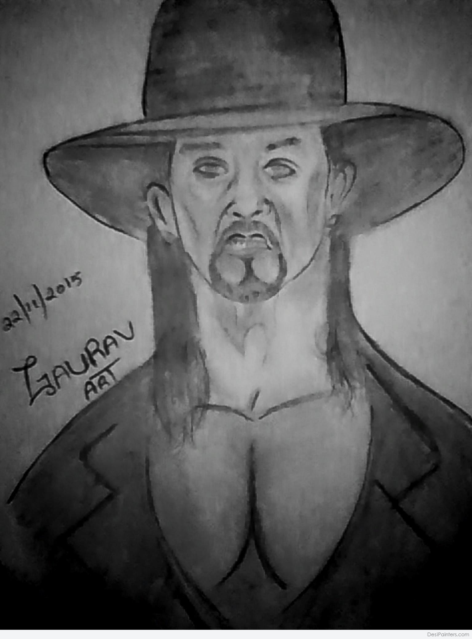 1536x2078 Pencil Sketch Of Wwe Superstar The Undertaker - Wwe Sketch