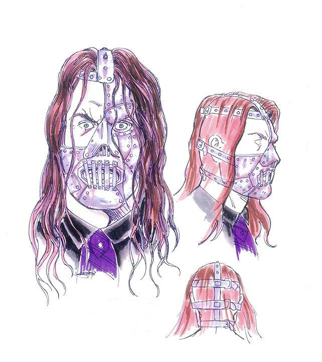 642x722 Rare Undertaker Sketches Photos Wwe - Wwe Sketch