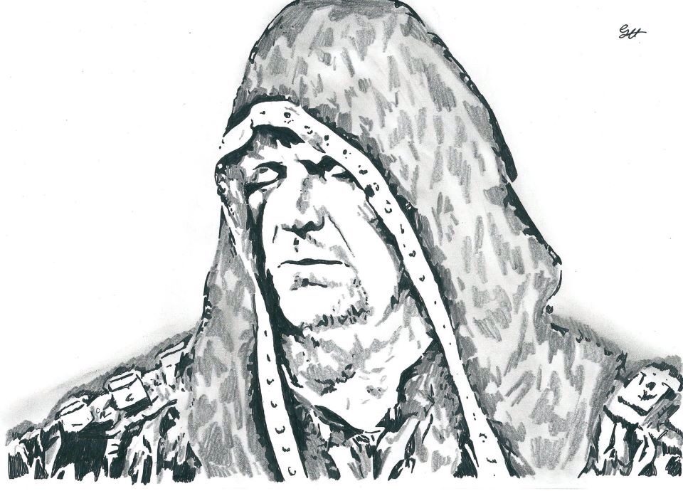 960x690 Wwe The Undertaker Pencil Amp Ink Sketch Artwork By Myself Chris - Wwe Sketch
