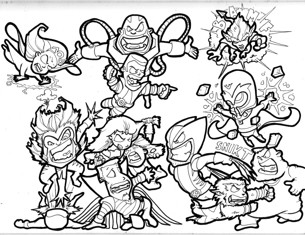 1024x790 X Men Sketch Tameblue - X Men Sketch