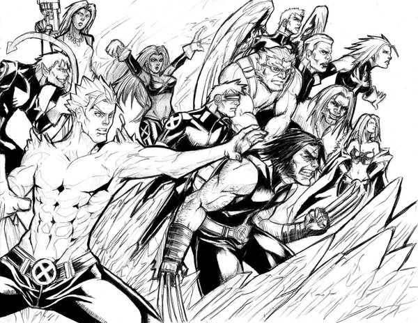 600x464 X Men Tribute Sketch By Absolumterror - X Men Sketch