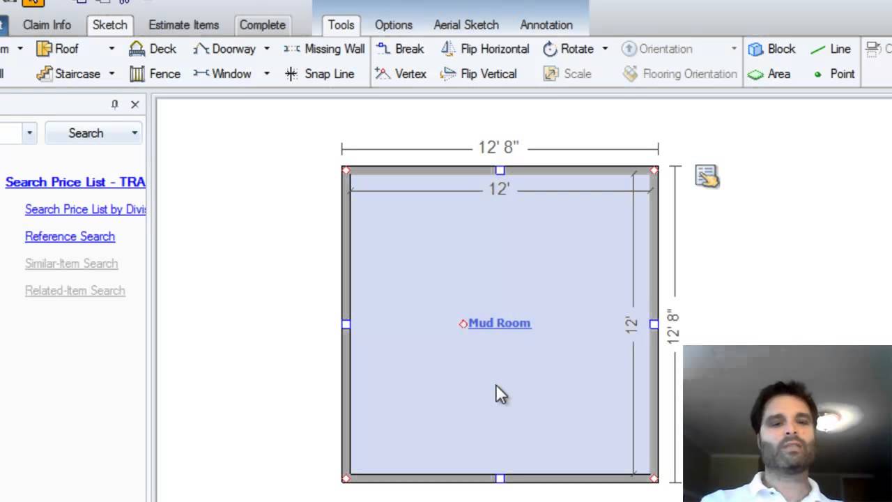 1280x720 Learn Xactimate From Adam. Sketch Rooms With Multiple Jogs (3 Of - Xactimate Sketch