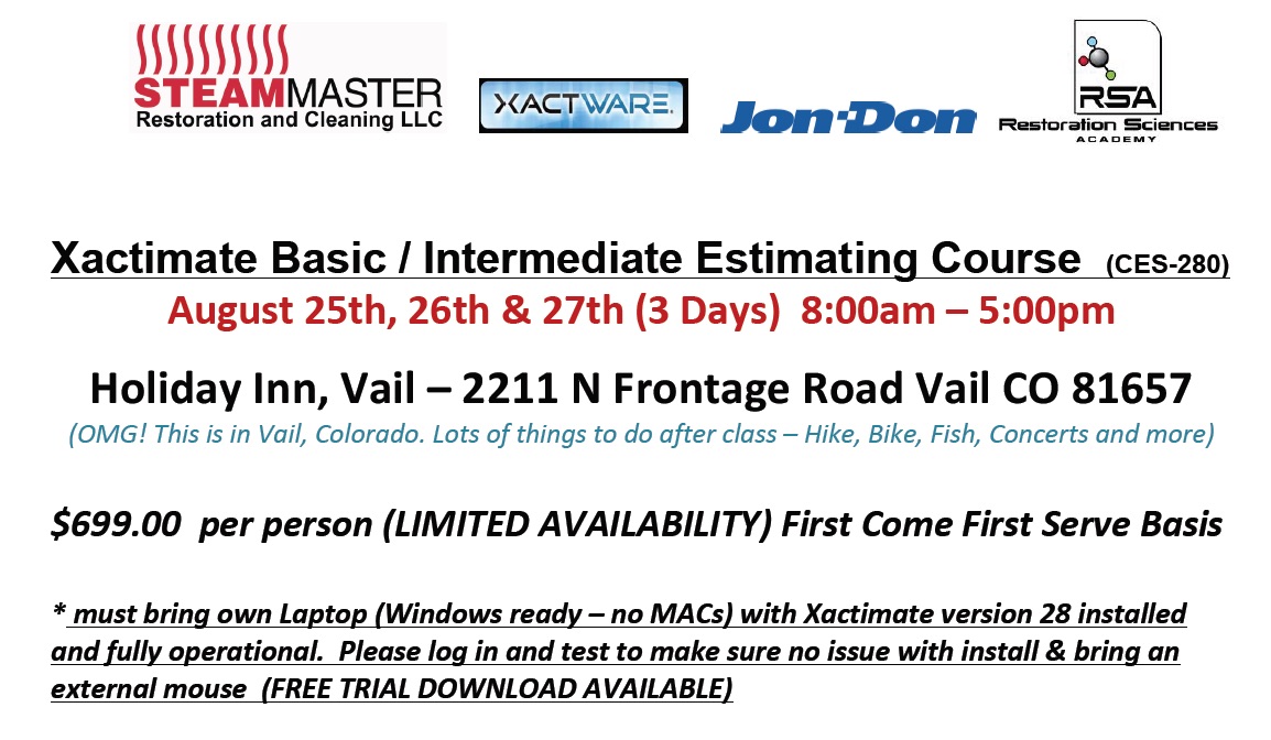 1154x672 Steammaster Hosting Xactimate Class - Xactimate Sketch Templates