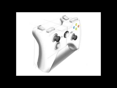 480x360 Xbox 360 Controller Product Sketch - Xbox 360 Controller Sketch