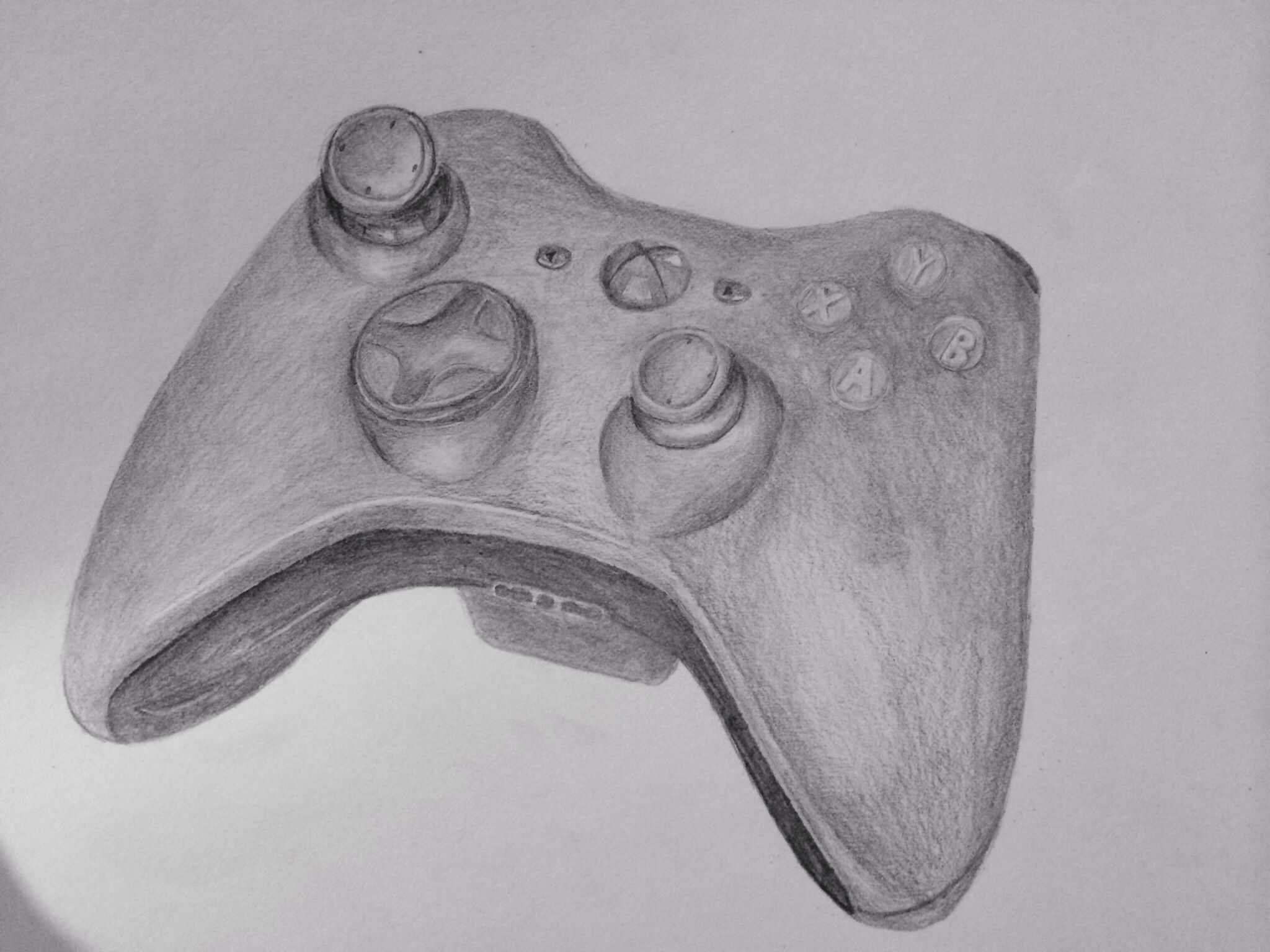 Xbox 360 Controller Sketch at PaintingValley.com | Explore collection