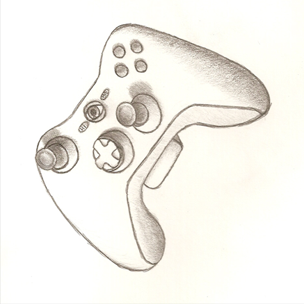 437x438 Xbox Controller Sketch - Xbox Controller Sketch