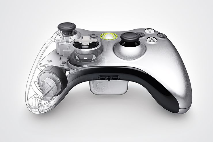 740x493 Xbox 360 Controller Presentation 01 Xbox 360 - Xbox Sketch