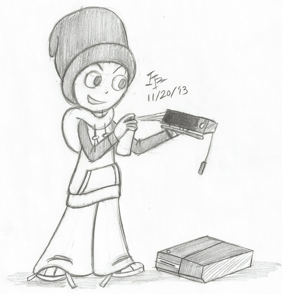 980x1024 Xbox One Sketch Copyright 2013 Kmr Studios, All Rights R - Xbox Sketch