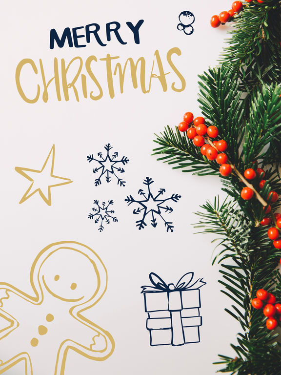 576x768 Download Xmas Sketches Doodle Style 1.0 (Ios,stickers Apps) For - Xmas Sketches