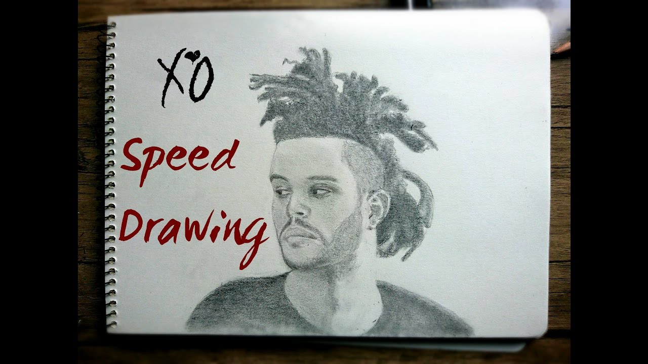 1280x720 Drawing The Weeknd Xo - Xo Sketch