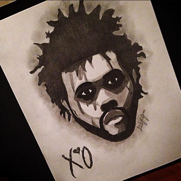 608x608 The Weeknd Xo - Xo Sketch