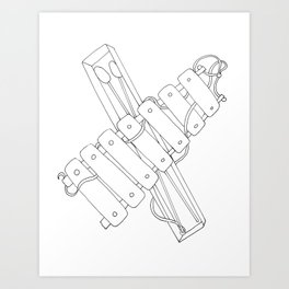 264x264 Xylophone Art Prints Society6 - Xylophone Sketch