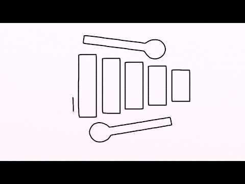 480x360 2773 How To Draw Cartoon Xylophone Drawing Step By Step For Kids - Xylophone Sketch