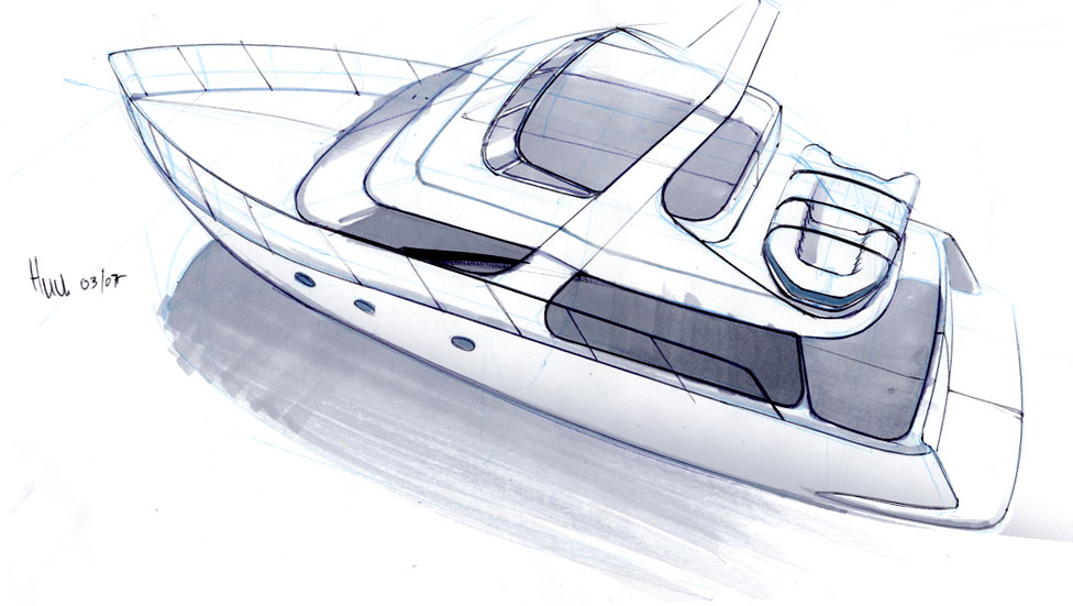 976x551 Sketch Challenge 15 Yacht - Yacht Sketch