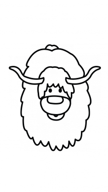 215x382 How To Draw A Yak, Easy Step By Step Drawing Tutorial - Yak Sketch