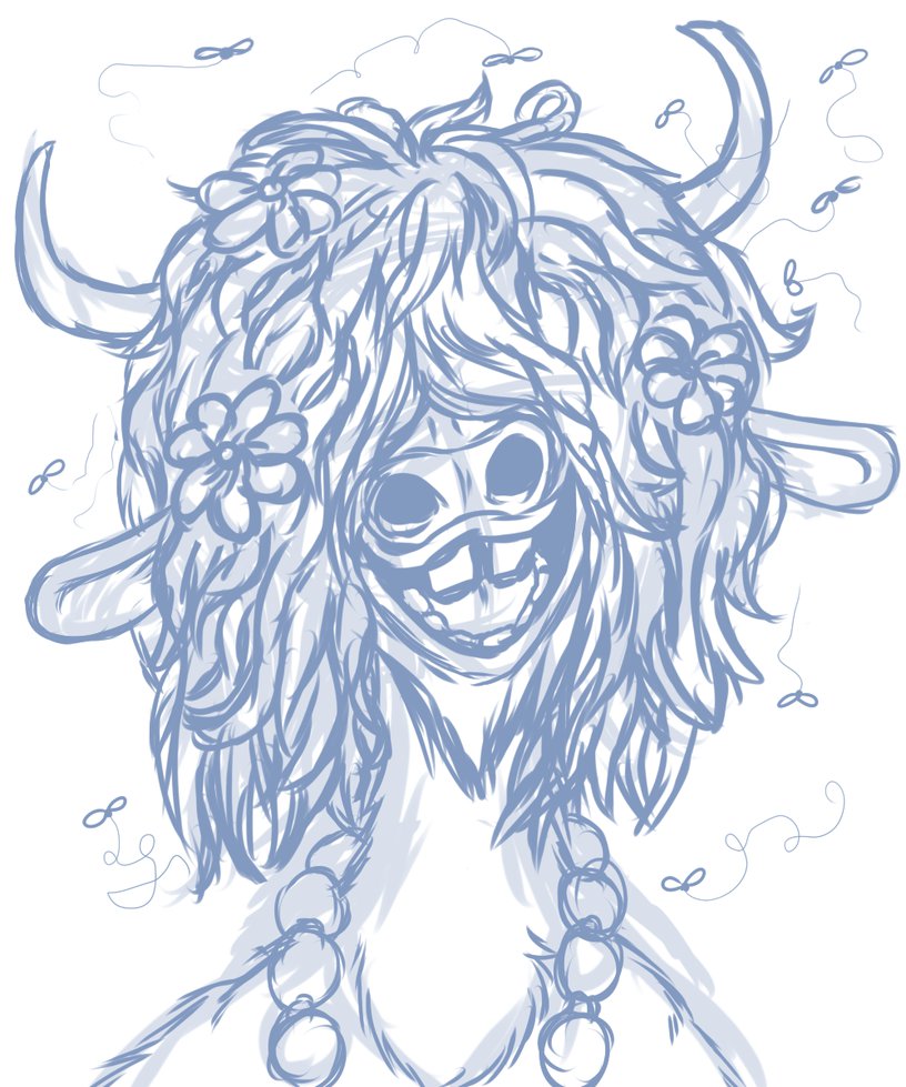 816x979 Yak - Yak Sketch