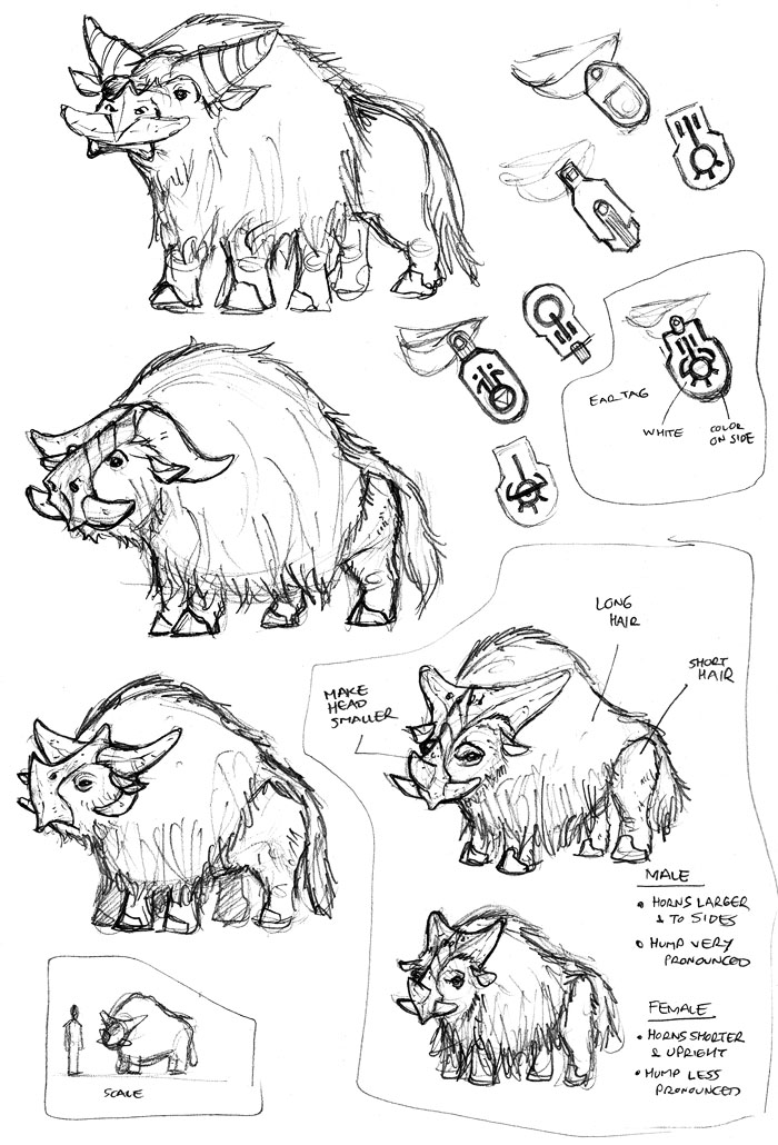 700x1030 Yak - Yak Sketch