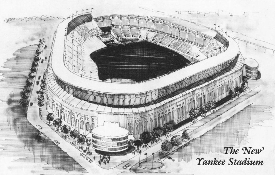 900x574 - Yankee Stadium Sketch
