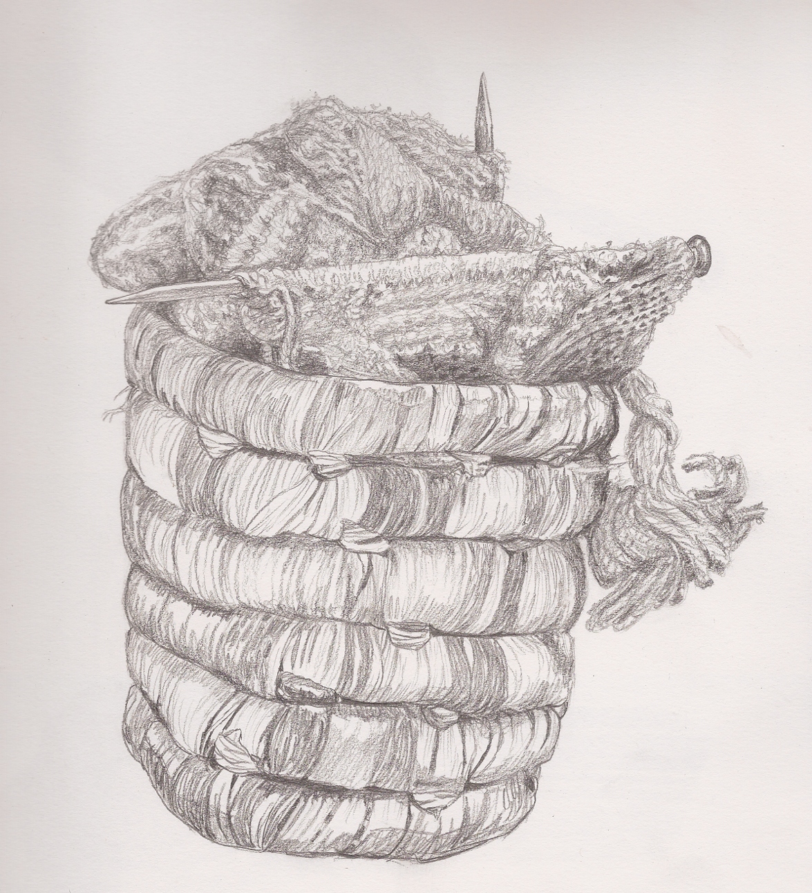 1175x1292 Sketch A Day 2011 December 19, 2011 - Yarn Sketch